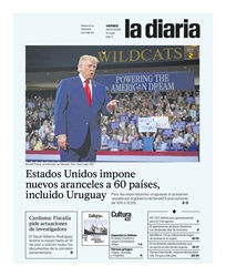 Tapa de la diaria del viernes 24 de julio de 2026
