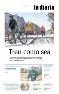 Tapa de la diaria del sábado 6 de abril de 2024