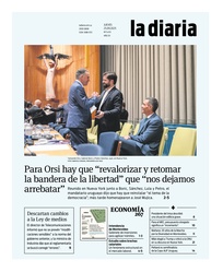Tapa de la diaria del jueves 25 de septiembre de 2025