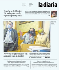 Tapa de la diaria del martes 1 de septiembre de 2020