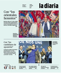 Tapa de la diaria del jueves 24 de octubre de 2019