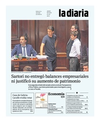 Tapa de la diaria del jueves 16 de noviembre de 2023