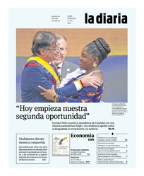 Tapa de la diaria del lunes 8 de agosto de 2022
