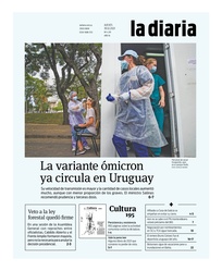 Tapa de la diaria del jueves 30 de diciembre de 2021