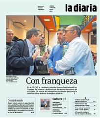 Tapa de la diaria del viernes 27 de septiembre de 2019