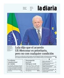 Tapa de la diaria del martes 18 de julio de 2023