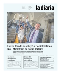 Tapa de la diaria del martes 14 de marzo de 2023