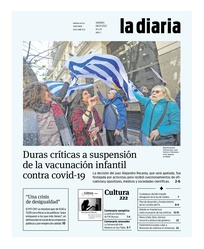 Tapa de la diaria del viernes 8 de julio de 2022