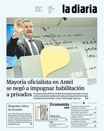 Tapa de la diaria del lunes 27 de junio de 2022