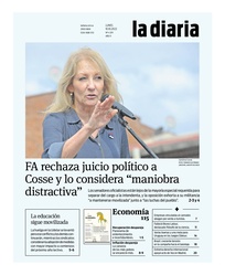 Tapa de la diaria del lunes 10 de octubre de 2022