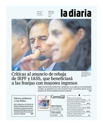 Tapa de la diaria del miércoles 22 de febrero de 2023