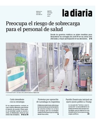 Tapa de la diaria del martes 12 de enero de 2021