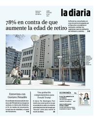 Tapa de la diaria del lunes 4 de enero de 2021