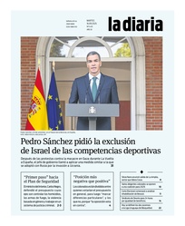 Tapa de la diaria del martes 16 de septiembre de 2025