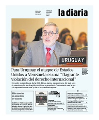 Tapa de la diaria del miércoles 7 de enero de 2026