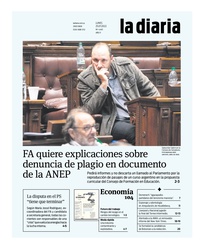 Tapa de la diaria del lunes 25 de julio de 2022