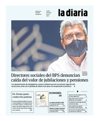 Tapa de la diaria del lunes 10 de enero de 2022