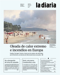 Tapa de la diaria del martes 19 de julio de 2022