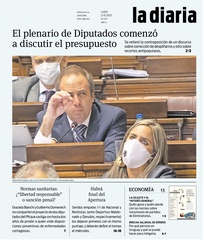 Tapa de la diaria del lunes 12 de octubre de 2020