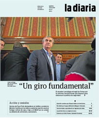Tapa de la diaria del martes 26 de febrero de 2019