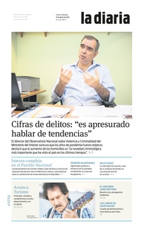 Tapa de la diaria del sábado 9 de abril de 2022