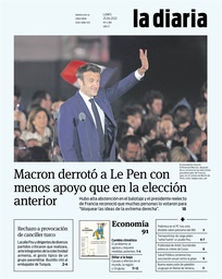Tapa de la diaria del lunes 25 de abril de 2022
