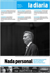 Tapa de la diaria del miércoles 25 de noviembre de 2015