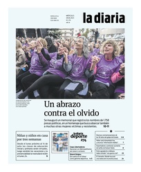 Tapa de la diaria del miércoles 28 de junio de 2023