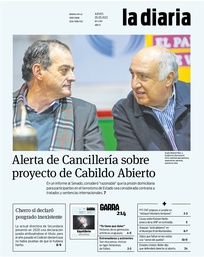 Tapa de la diaria del jueves 5 de mayo de 2022