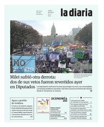 Tapa de la diaria del jueves 18 de septiembre de 2025