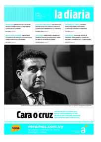 Tapa de la diaria del lunes 21 de julio de 2014