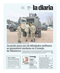 Tapa de la diaria del jueves 25 de junio de 2026