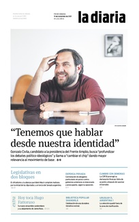 Tapa de la diaria del sábado 13 de noviembre de 2021