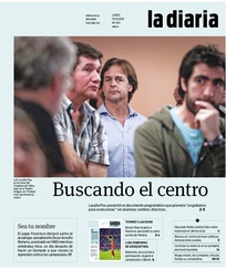 Tapa de la diaria del lunes 15 de octubre de 2018