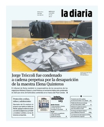 Tapa de la diaria del miércoles 22 de octubre de 2025