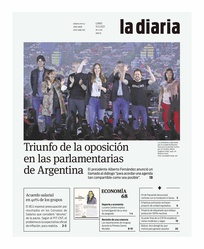 Tapa de la diaria del lunes 15 de noviembre de 2021