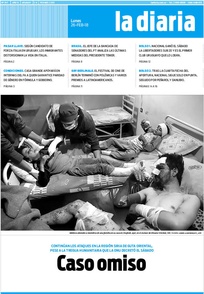 Tapa de la diaria del lunes 26 de febrero de 2018
