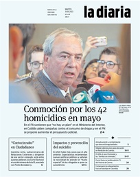 Tapa de la diaria del martes 31 de mayo de 2022