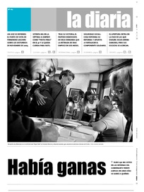 Tapa de la diaria del lunes 13 de noviembre de 2006