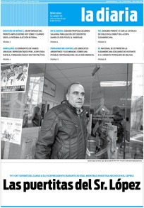 Tapa de la diaria del miércoles 12 de agosto de 2015