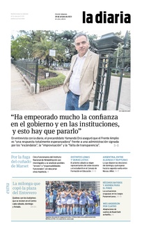 Tapa de la diaria del sábado 28 de octubre de 2023