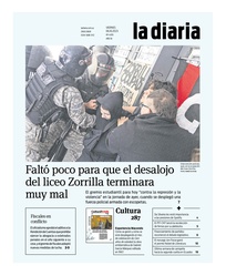 Tapa de la diaria del viernes 6 de octubre de 2023