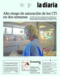 Tapa de la diaria del lunes 22 de marzo de 2021