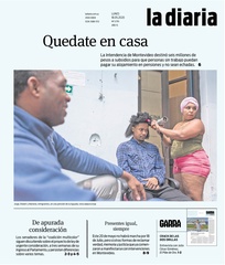Tapa de la diaria del lunes 18 de mayo de 2020
