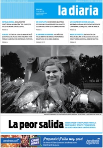 Tapa de la diaria del viernes 17 de junio de 2016