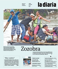 Tapa de la diaria del lunes 22 de octubre de 2018