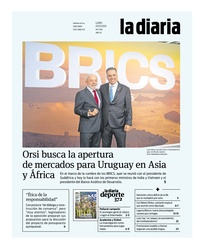 Tapa de la diaria del lunes 7 de julio de 2025