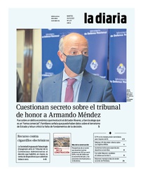 Tapa de la diaria del martes 26 de octubre de 2021