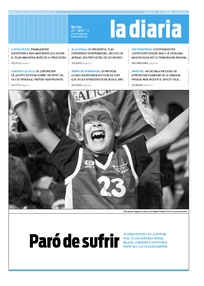 Tapa de la diaria del martes 7 de mayo de 2013