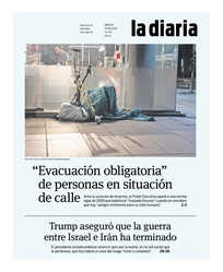 Tapa de la diaria del martes 24 de junio de 2025